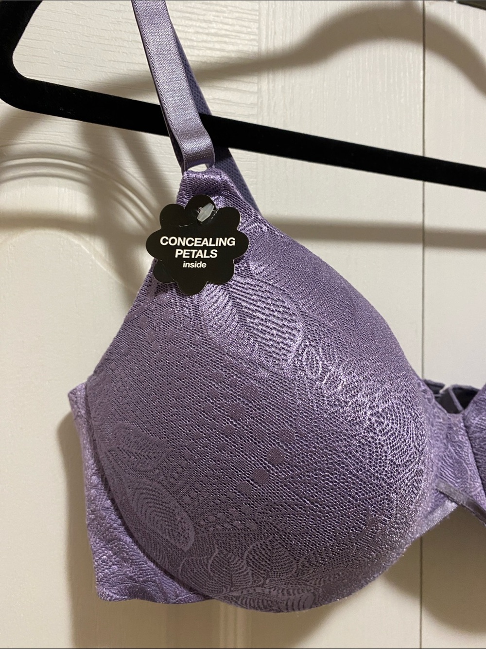 Bali Lavender Lace Full Coverage T-Shirt Bra - Picture 2 of 8